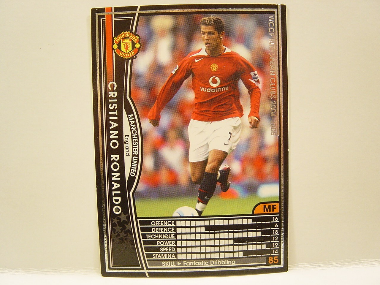 Cristiano Ronaldo】SP Authentic◆RC! №7 2004 SP Authentic Manchester United Cristiano Ronaldo #67