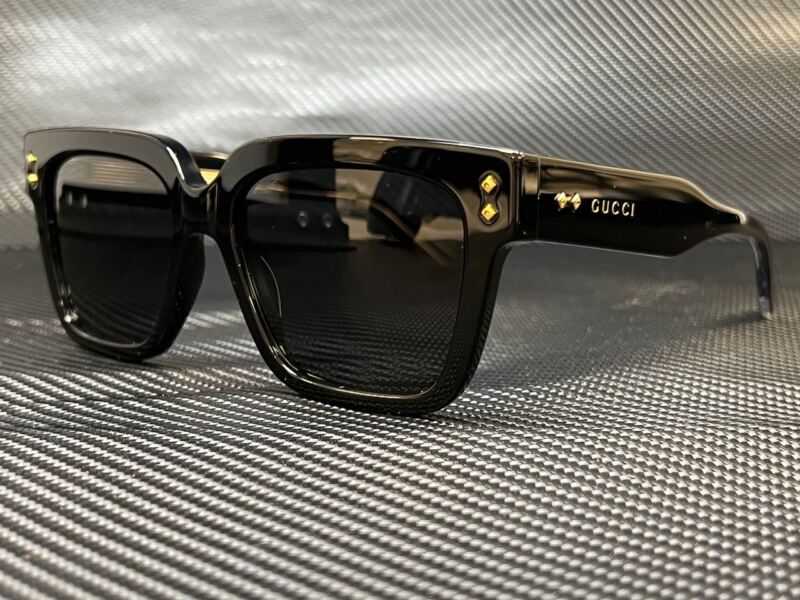 GUCCI GG1084S 001 Black Square 54 mm Men Sunglasses