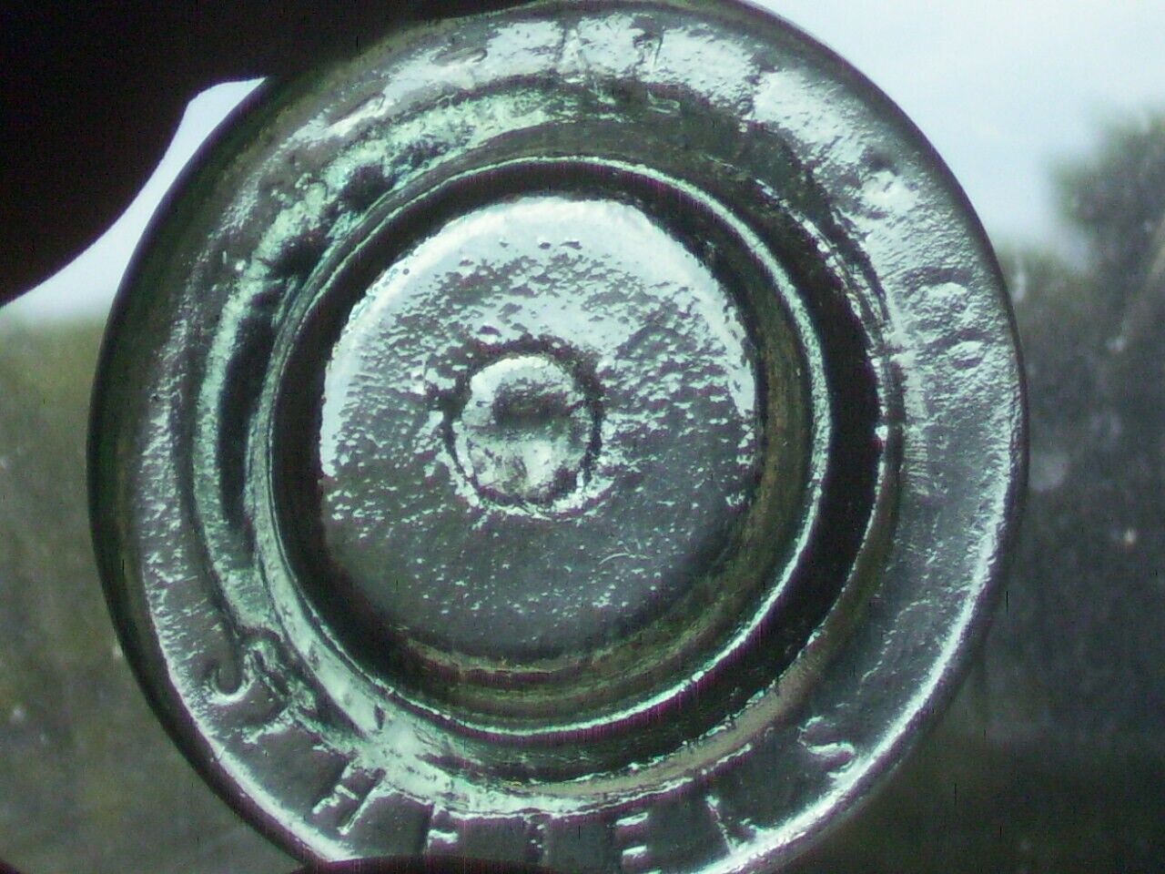 Nuttall & Co. ( St. Helens   glass canning jar insert. no zinc band