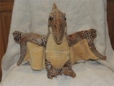 Plush Pterodactyl Sound Eyes Light Up Head Moves Stuffed WORKS Dinosaur