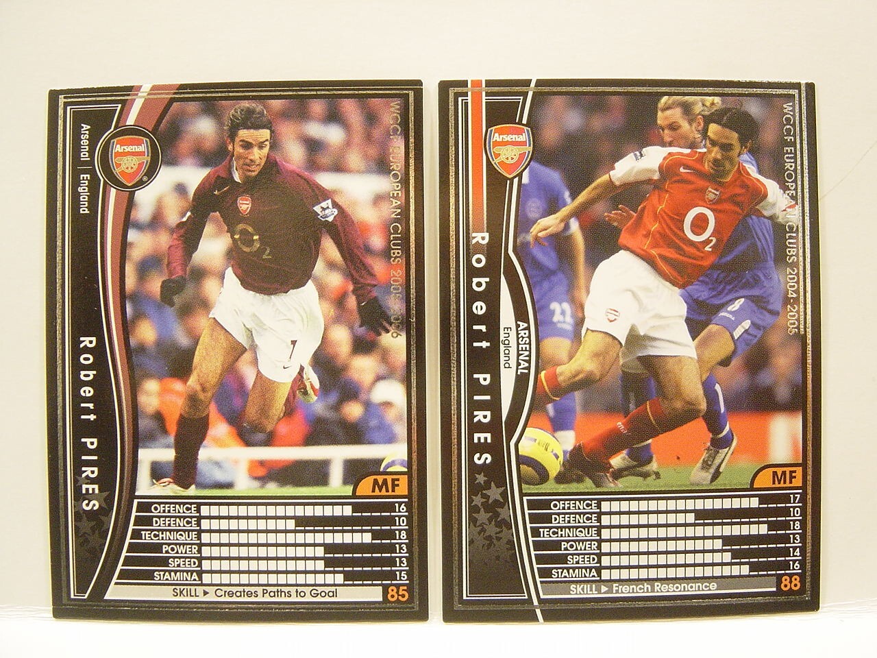 スポーツ robert pires Panini WCCF 2004-05-06 Robert Pires 1973 France No.7 Arsenal