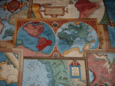 Portfolio Kravet Old World Maps Drapery Upholstery.Fabric