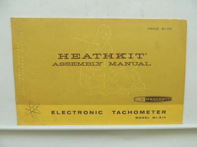 1962 Heathkit Assembly Manual Electronic Tachometer Catalog