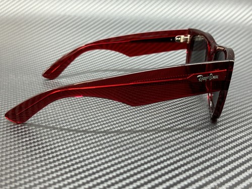 Pre-owned Ray Ban Rb0840s 6679b1 Transparent Red Grey Unisex 51 Mm Sunglasses In Gray