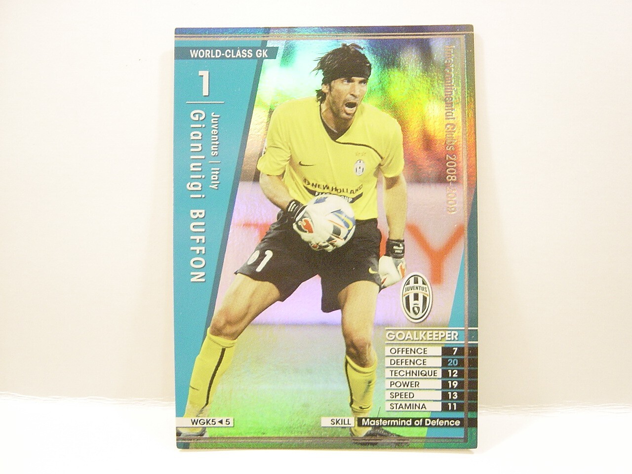 Panini WCCF 2008-09 WGK Gianluigi Buffon 1978 Italy No.1