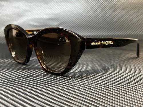 ALEXANDER McQUEEN AM0355S 002 Havana Cat Eye 54 mm Women's