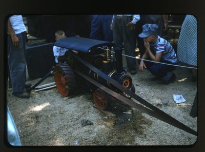 Frick Company Mini 'Eclipse' Farm Steam Engine - c1950s - Original 35mm Slide