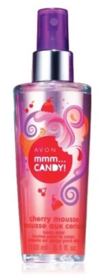 Avon mmm... Candy! CHERRY MOUSSE Body Spray Mist 5oz ~ New Cond. ~ NEXT DAY SHIP