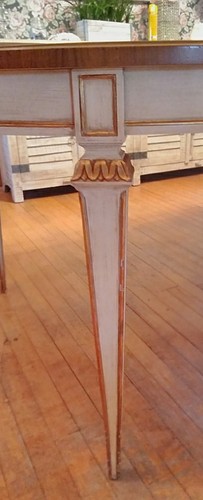 Fab Vintage John Widdicomb Parcel Gilt French Regency Dining Room Table