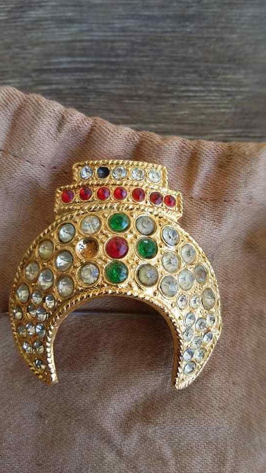 Lou Walt Shriners Masonic KAREM Felt Wool Hat Rhinestones Tassel W/PIN BAG