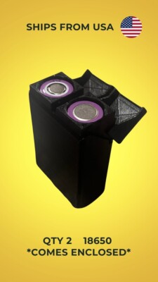 18650 Enclosure W/( 2) 18650 1200mAH