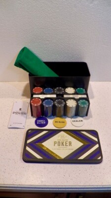 Texas Hold'em Professional Poker Set. 200 Poker Chips, New!