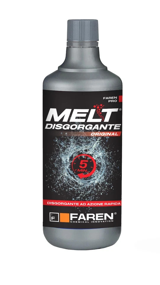 DISGORGANTE RAPIDO PROFESSIONALE MELT 750 ml PER SCARICHI TUBI TUBATURE