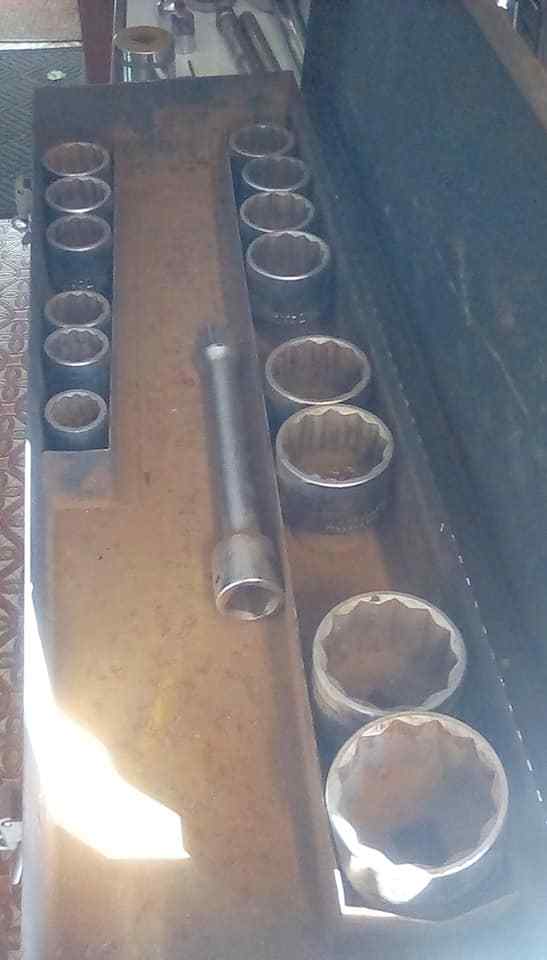 15pc  International Harvester 3/4 socket set, SK  rachet