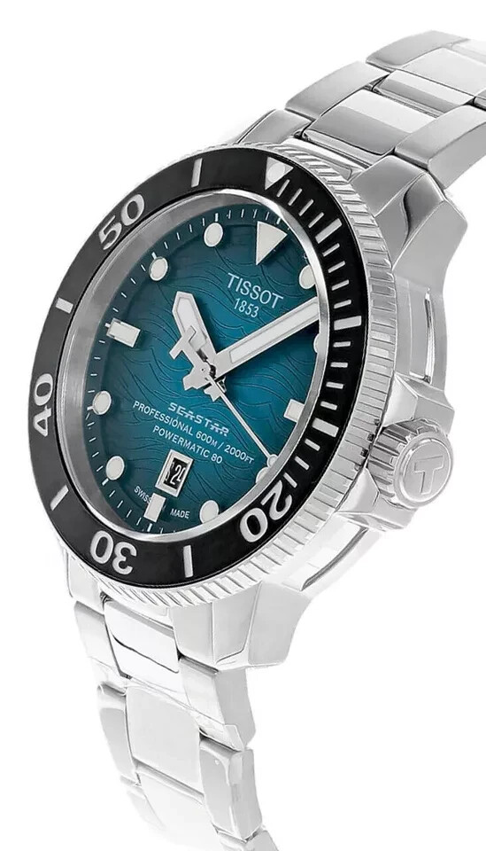 Pre-owned Tissot Seastar 2000 Professional Powermatic 80 Men's Watch T120.607.11.041.00ti