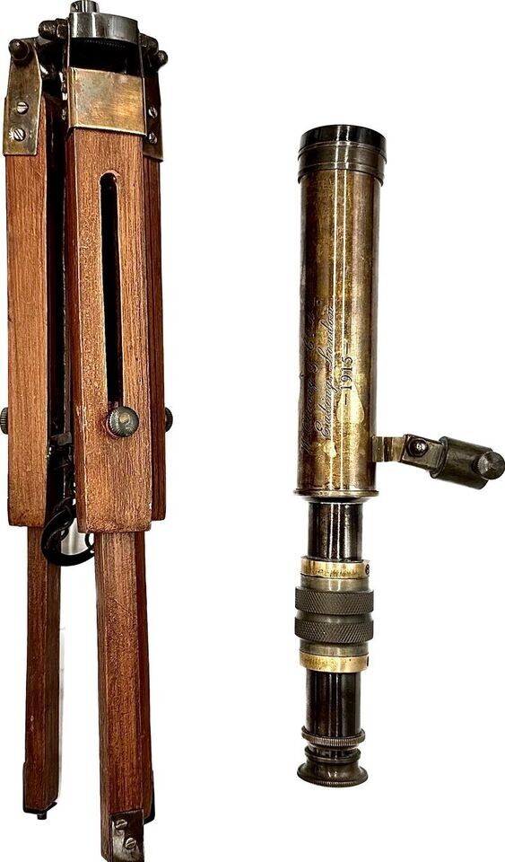 Antique Vintage Telescope With Wooden New Tripod - Unique Corporate, Groomsmen