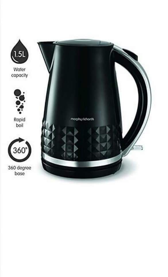 Morphy richards black dimensions kettle in Cowdenbeath, Fife Gumtree