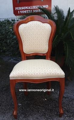 SEDIA IMBOTTITA CLASSICA PER SOGGIORNO VARI COLORI