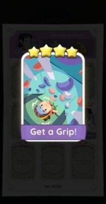 Monopoly - 4 Star Prestige Card - Set 24 - Get A Grip 