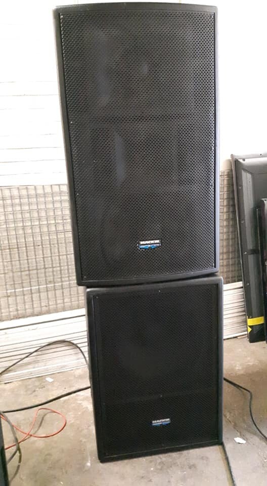 mackie fussion 3000 powered tops mackie fussion 1800SA powered subs
