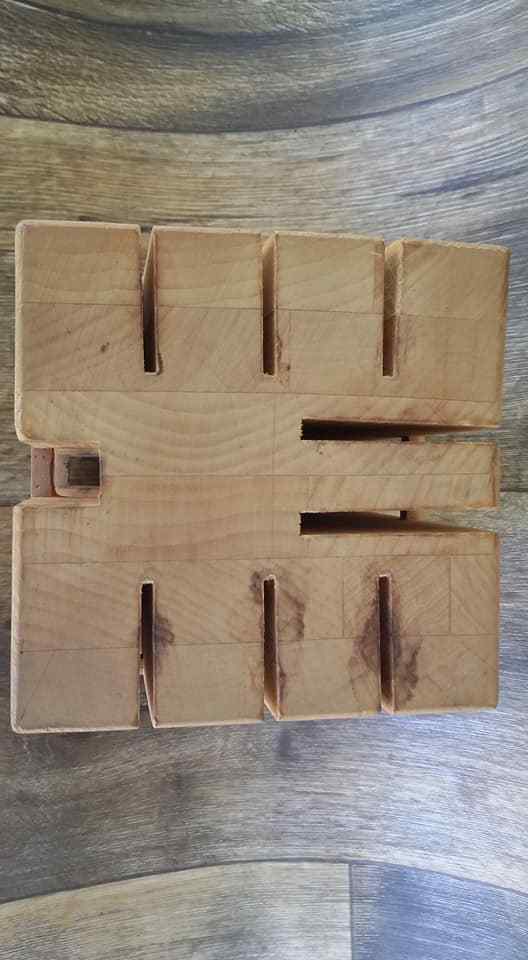 Vintage DANSK Knife CUTLEY Block  HOLDER RARE DESIGN