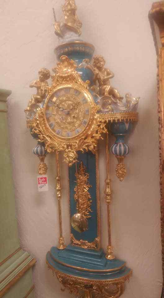 Large Franz Hermle  German porcelain wall clock