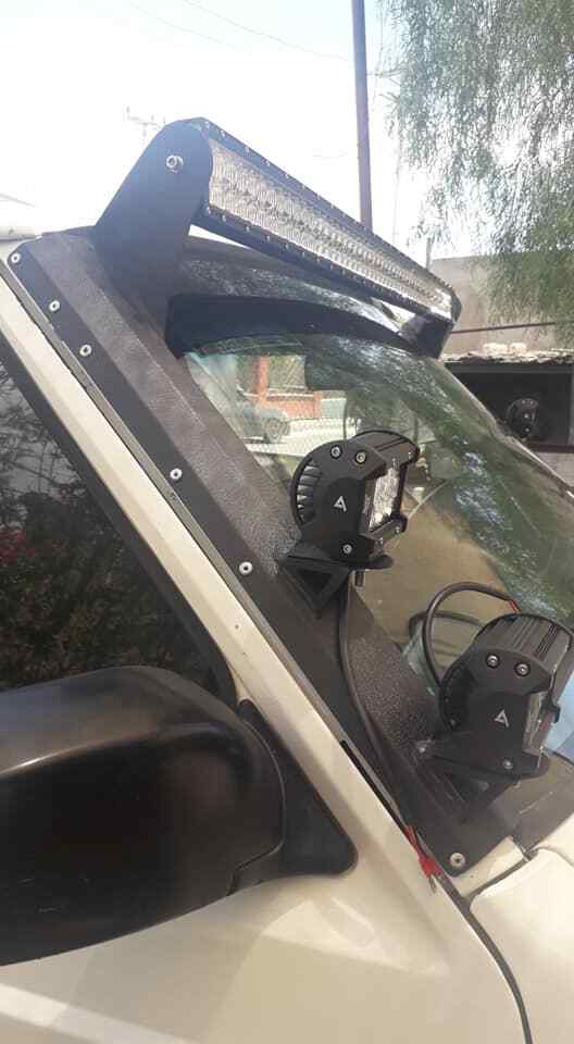 Windshield Pillar Mount Brackets LED Light Bar FITS Jeep Cherokee XJ Comanche MJ