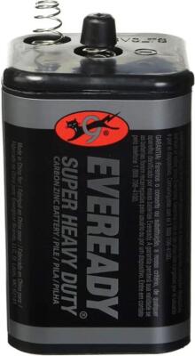 Eveready 6 Volt Lantern Battery, Super Heavy Duty 1209, Long-lasting for Outdoor