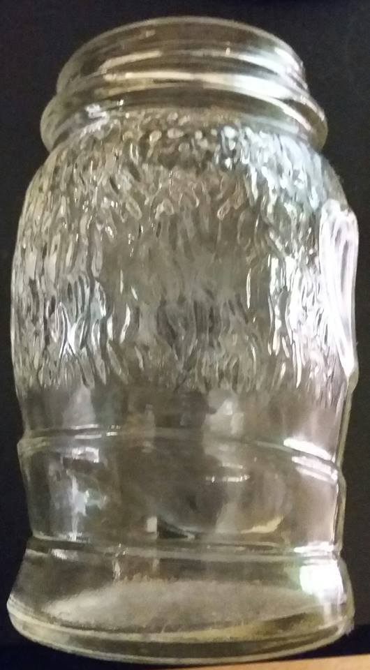 CLOWN FACE GLASS JAR - Collectable Jar
