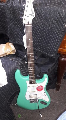 FENDER SQUIER BULLET SEAFOAM GREEN STRAT BEST BUNDLE-FREE (Best Electric Guitar Package)