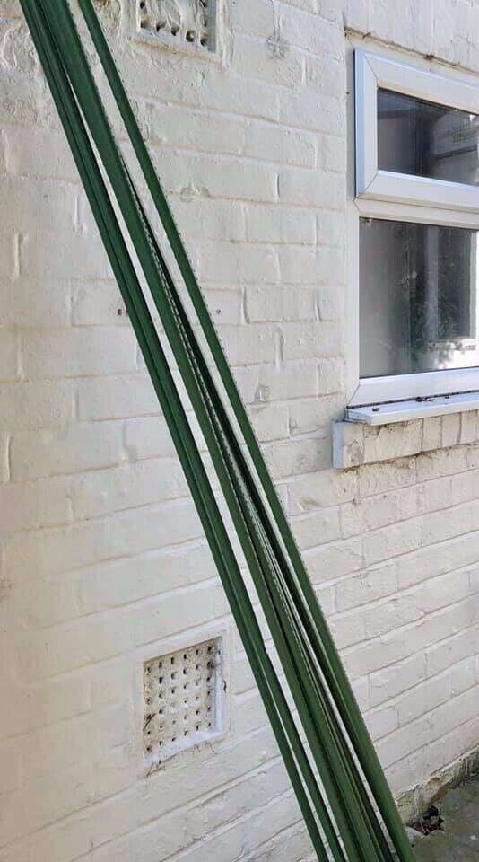 NEW* 10 PLASTIC COATED CANES / BAMBOO SUPPORT / PLASTIC COATED METAL