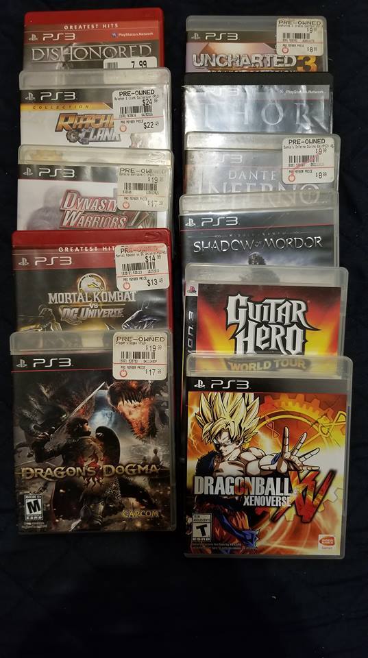 PS3 GAME HUGE LOT of 26 ~ Uncharted 3 MORTAL COMBAT Dantes Inferno THOR Etc.