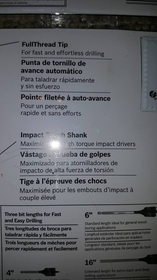 Bosch Daredevil Standard Spade Bit Set (10-Piece)