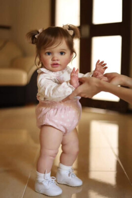 NPK 26'' Reborn Baby Dolls Girl Realistic Toddler Doll Soft Body Standing Dolls