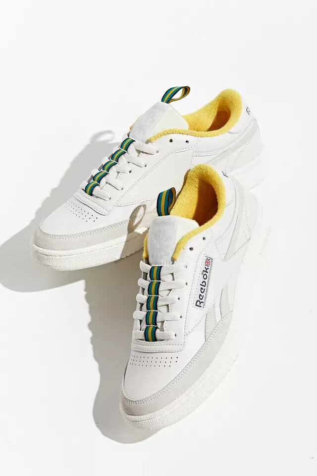 Reebok Men's Club C Revenge Vintage Tennis Shoes GV7609 Chalk/Yellow