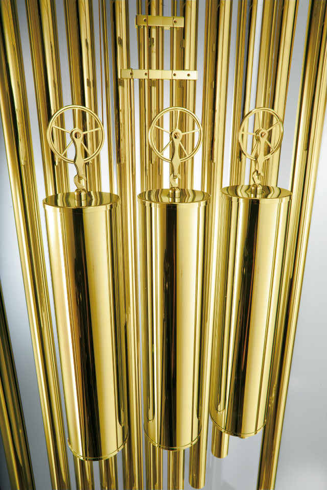 Grandfather Floor Clock 9 TUBES BRASS TUBES EXCLUSIVE
