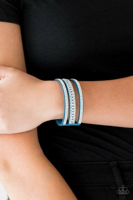 ~Paparazzi Bracelet~Jewelry~ROLLIN IN RHINESTONES BLUE URBAN~NEW