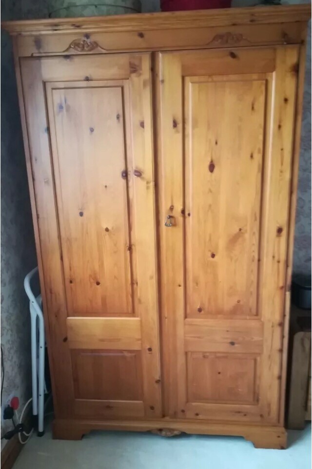 Antique Victorian Solid Pine Wardrobe in LeighonSea, Essex Gumtree