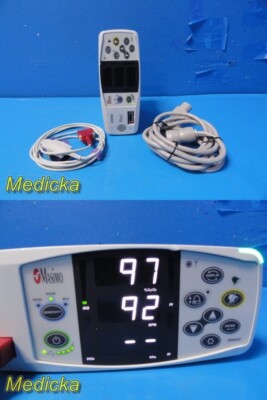 2016 Masimo Set Rad-87 Rainbow SpO2 Monitor W/ SpO2 Cable W/ Sensor ~ 30649