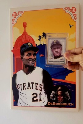 Roberto Clemente 12X18 Canvas Art.