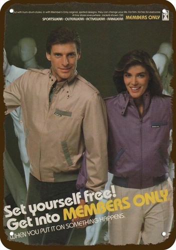 1982 MEMBERS ONLY Retro 80's Jacket Vintage-Look *DECORATIVE