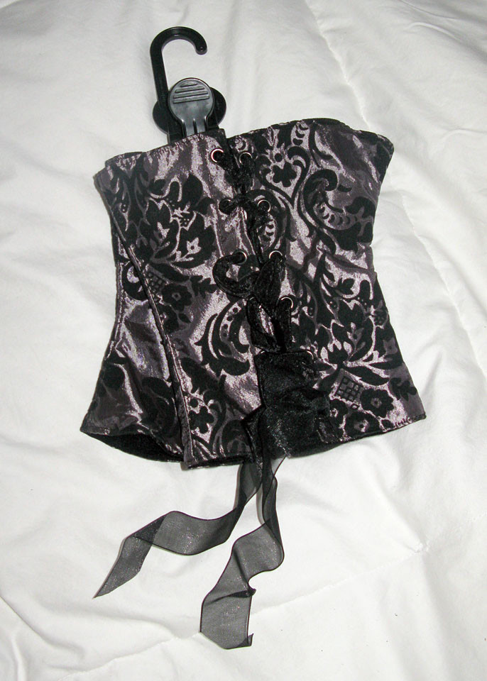 NEW Lace-up Lavender Satin & Black Velvet Victorian Spats by Lux Legs M-L