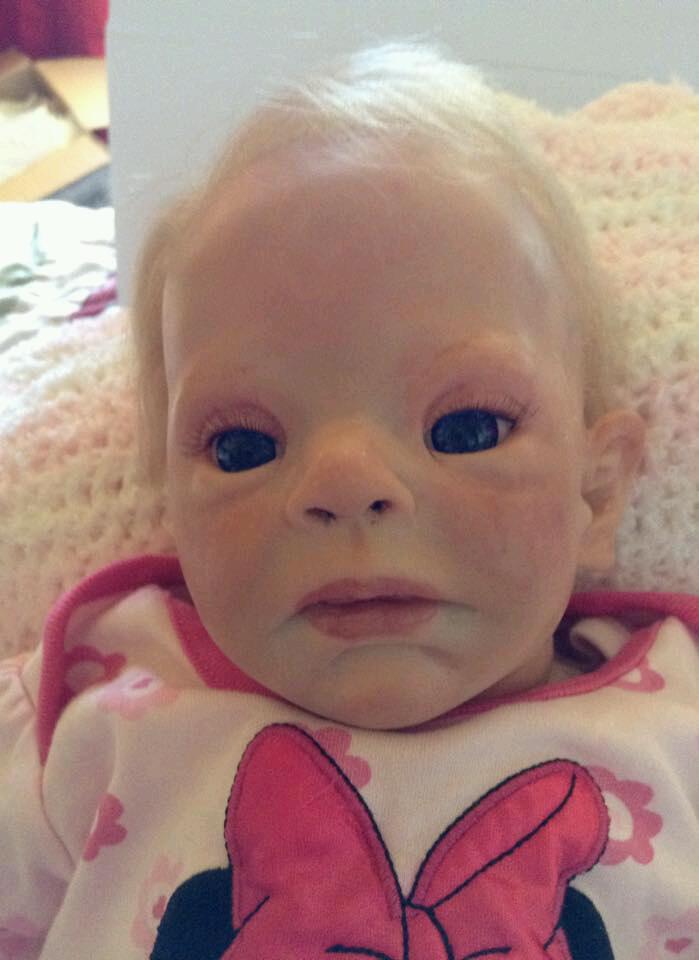 Limited edition down syndrome reborn doll Pebbles by Lillian