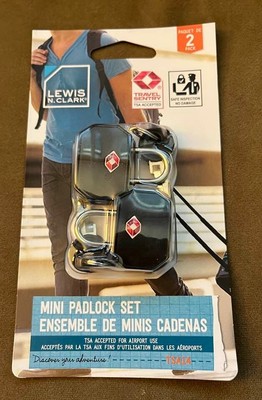 LEWIS N. CLARK MINI PADLOCK SET - NEW IN PACKAGE