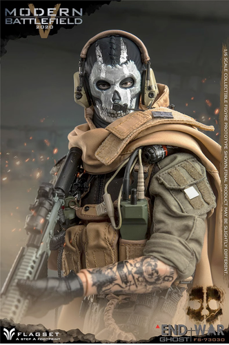 FLAGSET 1/6 モダンバトルフィールド エンドウォー A ゴースト Flagset 1/6 Modern Battlefield End War Ghost Action Figure