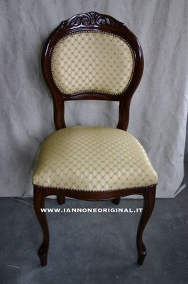 SEDIA IMBOTTITA CLASSICA  PER SOGGIORNO  VARI COLORI