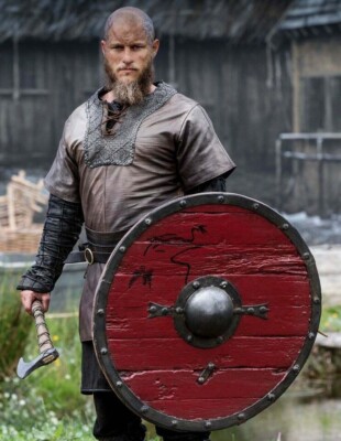 Medieval Wooden Viking 24'' Round Shield Heavy Metal Fitted Ready For Battle