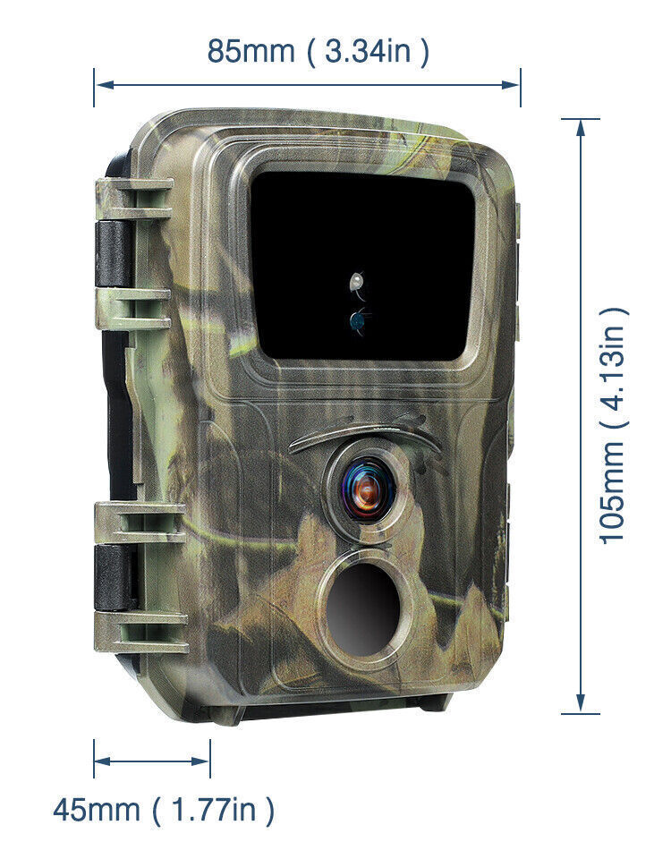 1/2/3/4 Pack Hunting Game Trail Camera 20MP Wildlife Waterproof Cam Night Vision