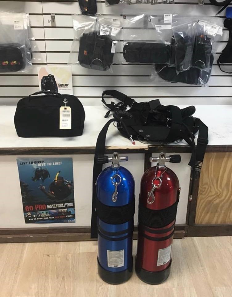 Dive Rite Nomad LS Side-Mount System, VERY Lightly Used
