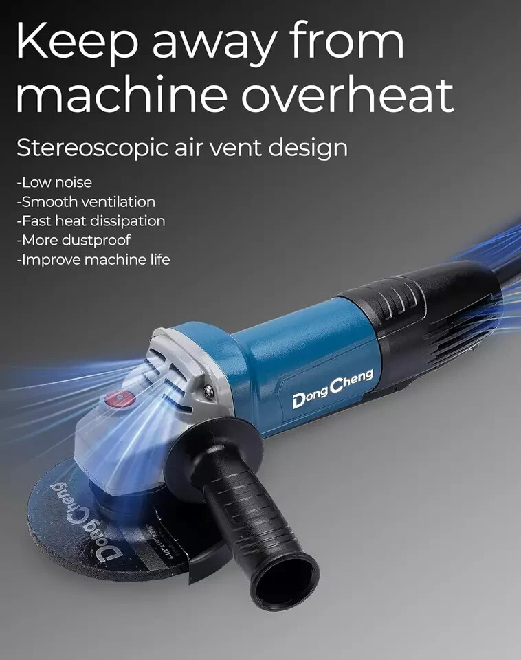 Angle Grinder 4-1/2 Inch 6.7-Amp Paddle Switch Cut Off Tool 11800 RPM Electric G